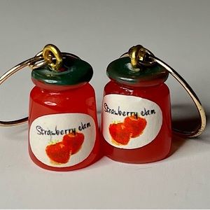 Gold Tinted Jam Earring Set